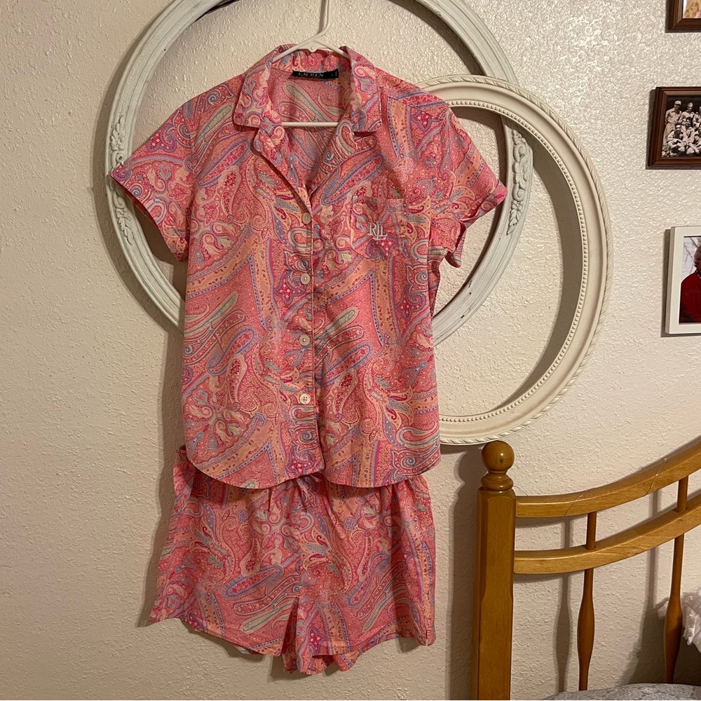 Adorable Ralph Lauren boxer PJ set, size L